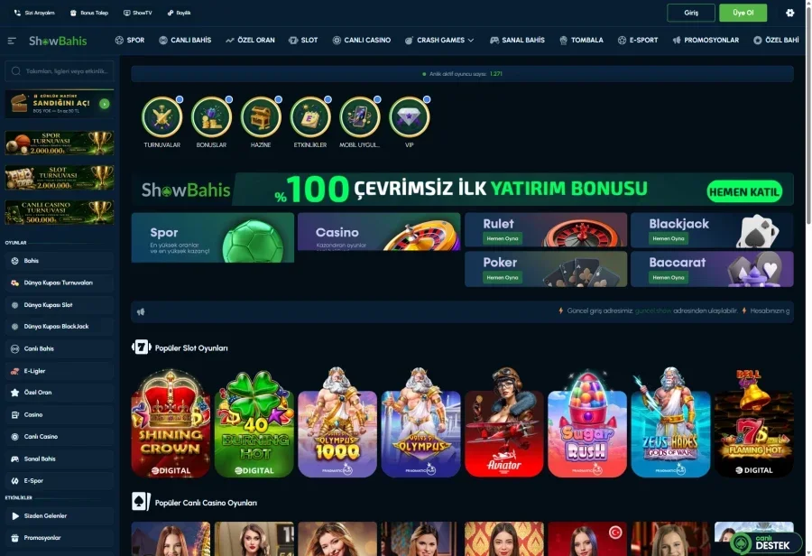 Showbahis ekran görüntüsü